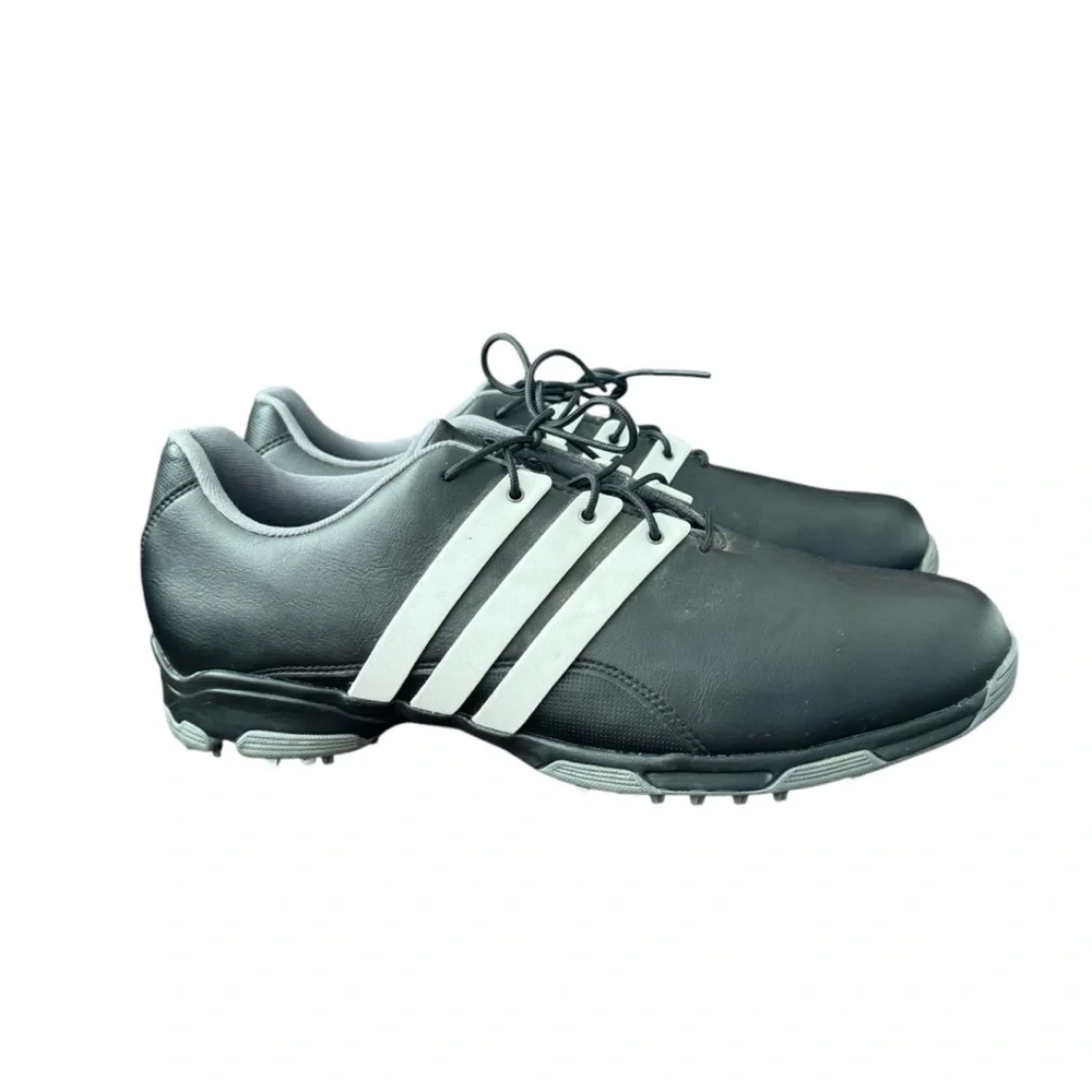Adidas Golf Men’s Shoes Size 11.5 Pure TRX Black White Microfiber Leather F33315